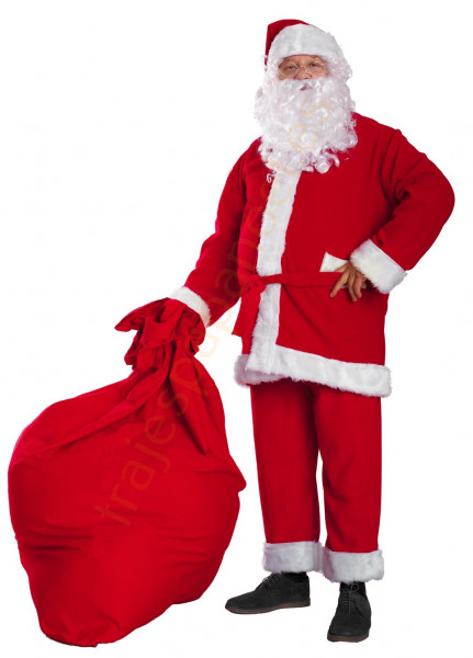 Disfraz de Papá Noel de forro polar - completo de 9 elementos