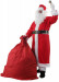Traje de Papá Noel con abrigo de forro polar - conjunto completo de 12 elementos y 4 accesorios