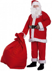 Disfraz de Papá Noel de forro polar - completo de 11 elementos