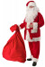 Disfraz deluxe de Papá Noel de forro polar - completo de 9 elementos