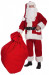 Traje de Papá Noel super deluxe de forro polar - completo de 11 elementos