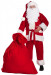 Traje de Papá Noel super deluxe de forro polar - completo de 9 elementos