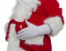 Traje deluxe de Papá Noel de forro polar - conjunto completo de 13 elementos y 4 accesorios